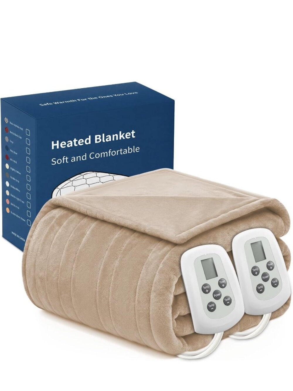 Queen Size Dual Control Heated Blanket